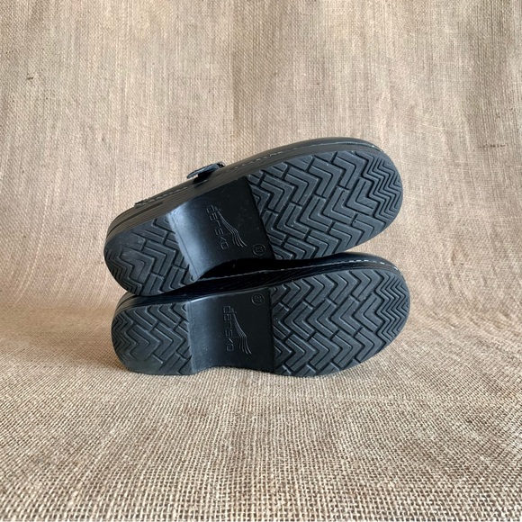 DANSKO Merrie Clogs Black Leather Mary Jane Slip-on Styling EU 37 / US 6.5-7 - Picture 7 of 12